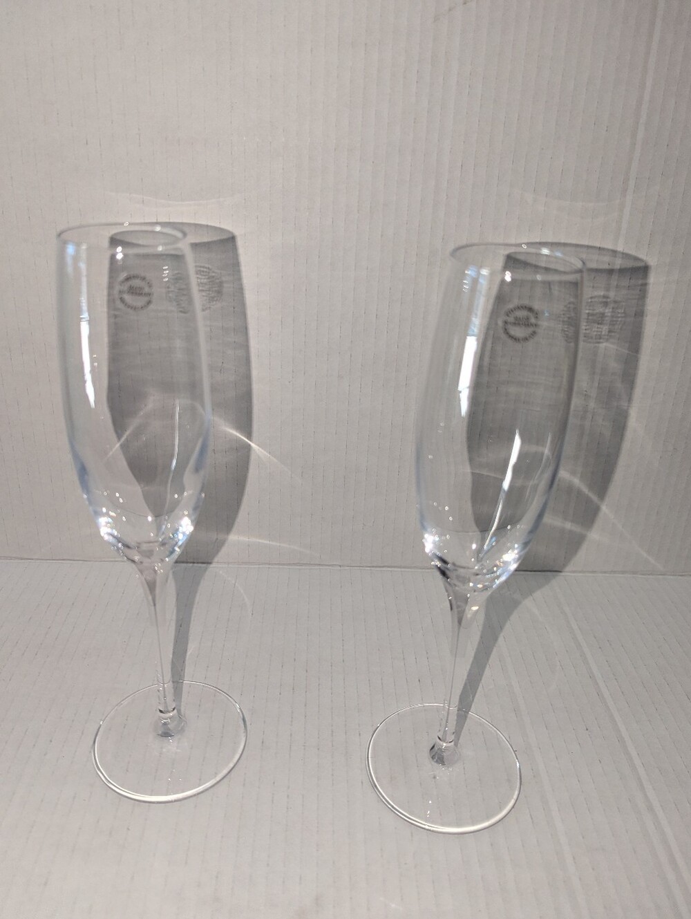 Tiffany and Co. Crystal Champagne Flutes - Set of 2 NIB See Description